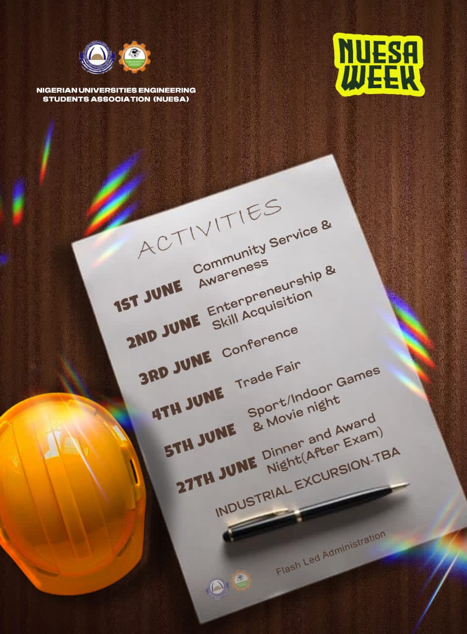 NUESA Week 2026 Activities